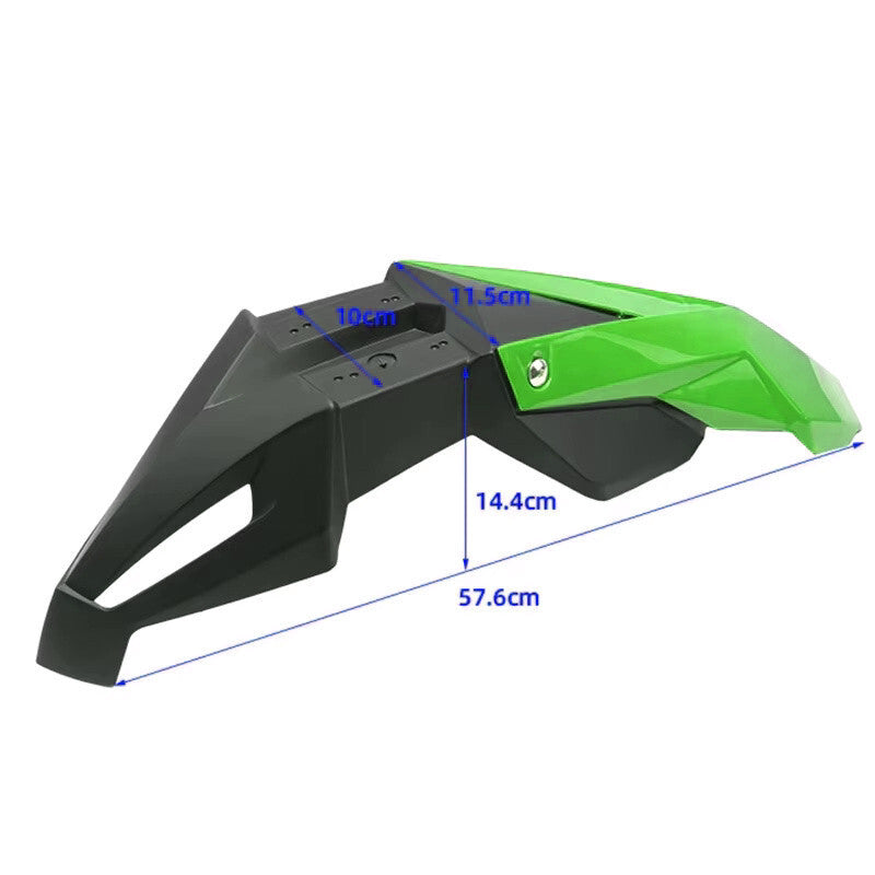 Universal Front Mudguard Fender - Supermoto / Motocross / Enduro Green Kawasaki