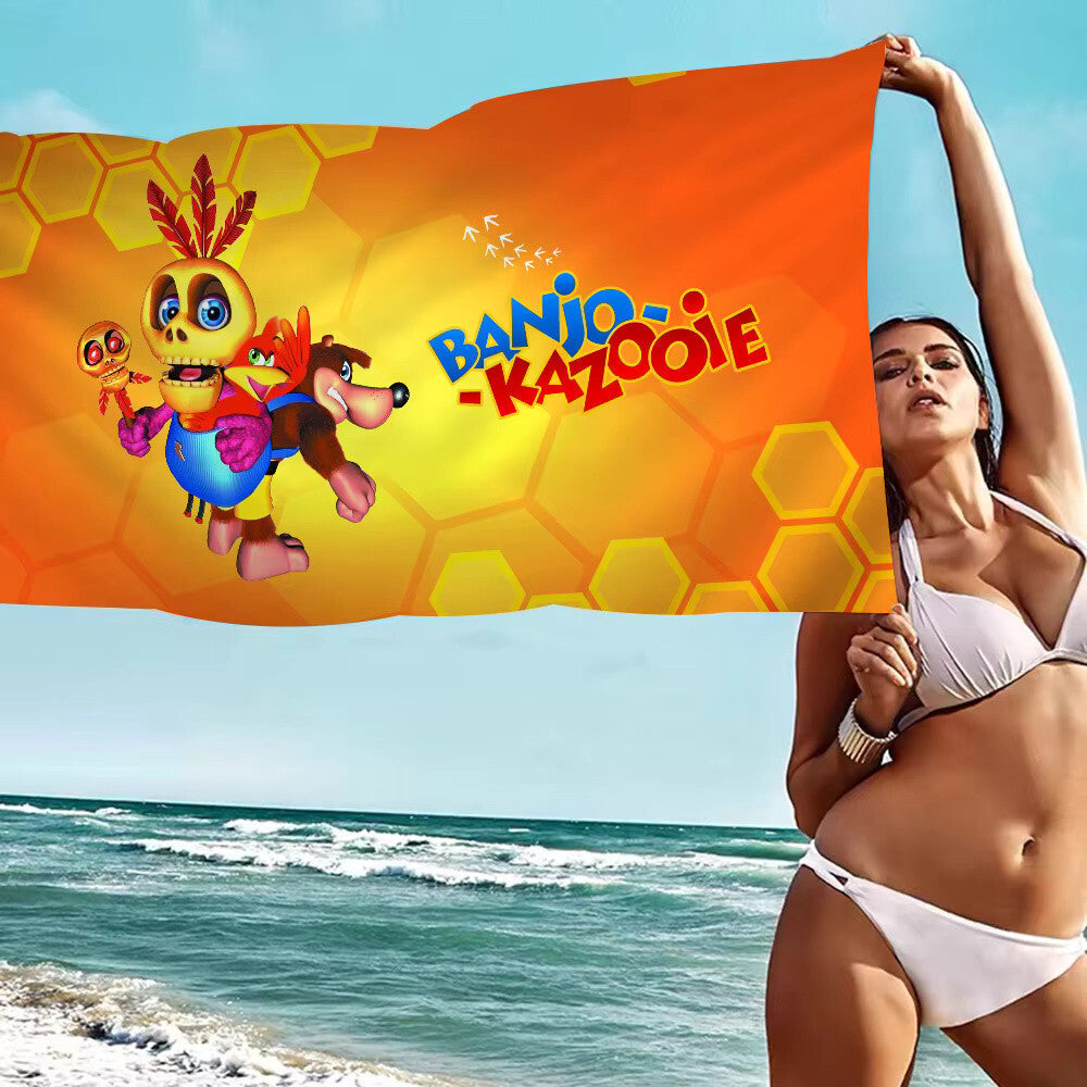 Banjo Kazooie Beach Towel 70 x 150 cm - Summer / Bath Towel Polyester / BK N64