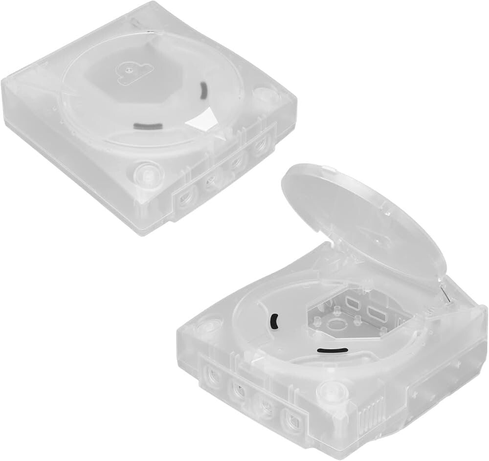 Replacement Casing / Shell / Case for Sega Dreamcast Console - Transparent Clear