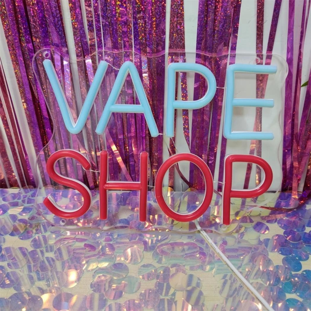 Vape Shop Neon Light - Corner Store LED Sign - American Shop sweets Candy USB