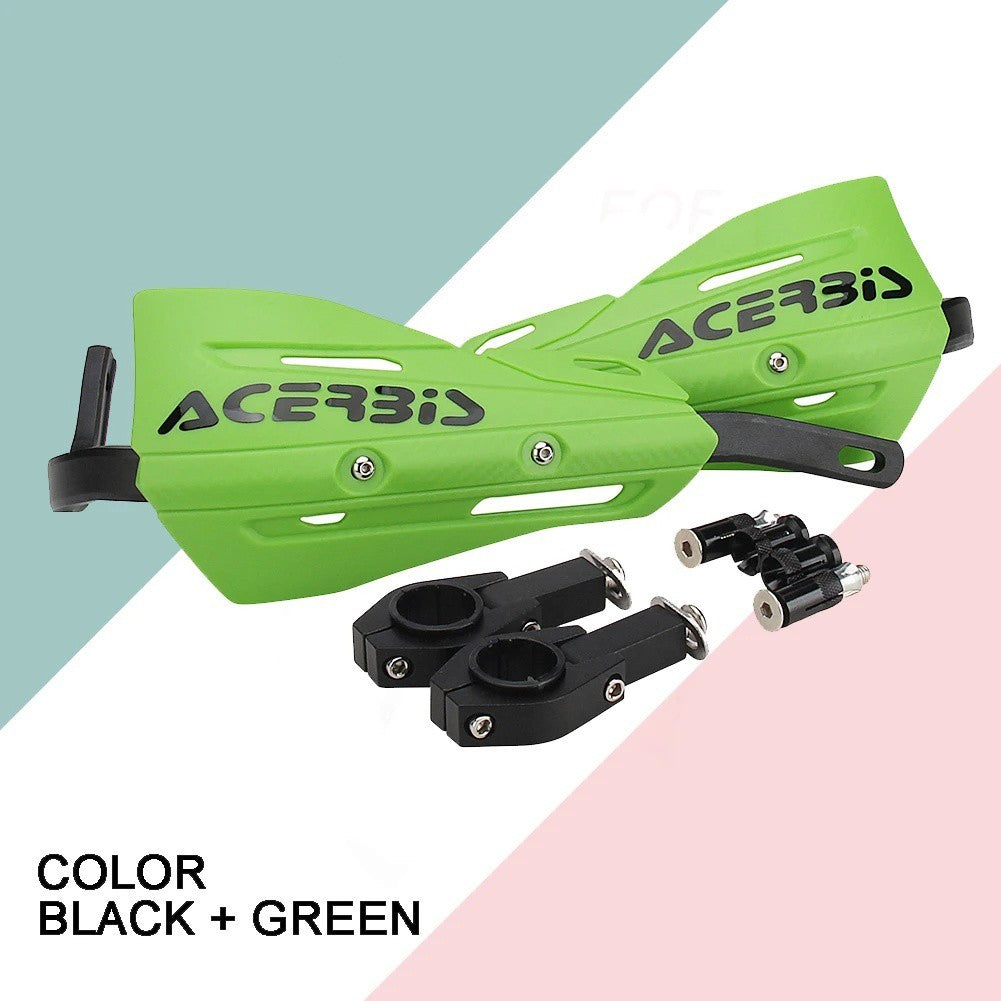 Green Handlebar Bar Guards Motocross Enduro - Mount Kit KTM etc Hand Guard