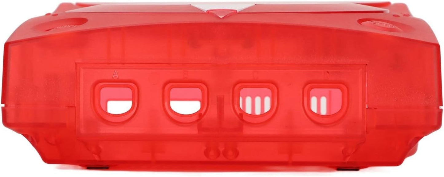 Replacement Casing / Shell / Case for Sega Dreamcast Console - Transparent Red