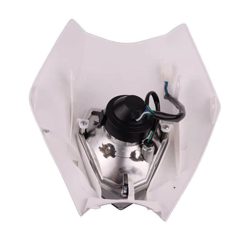 Universal Supermoto Enduro Headlight - For Honda Suzuki Yamaha Motorcycle White