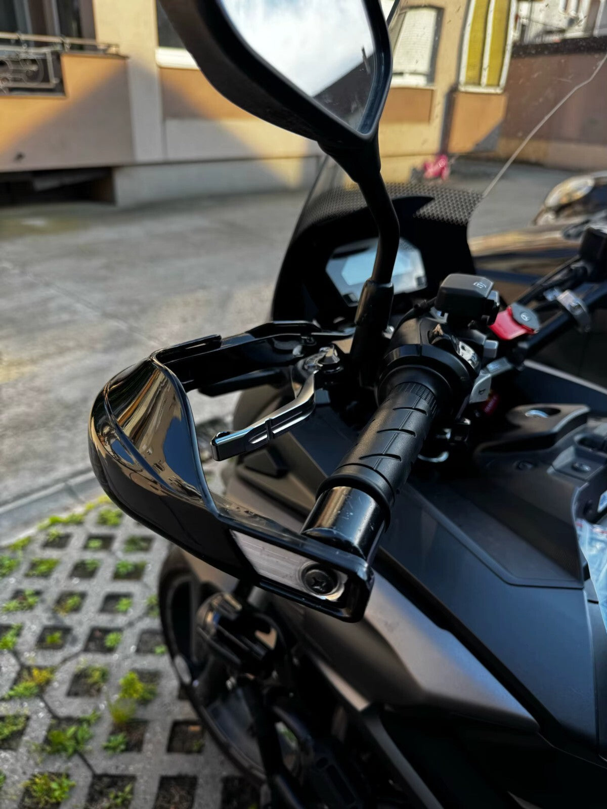 Black Handlebar Bar Guards For Motocross Enduro - Mount Kit KTM HONDA etc Hand