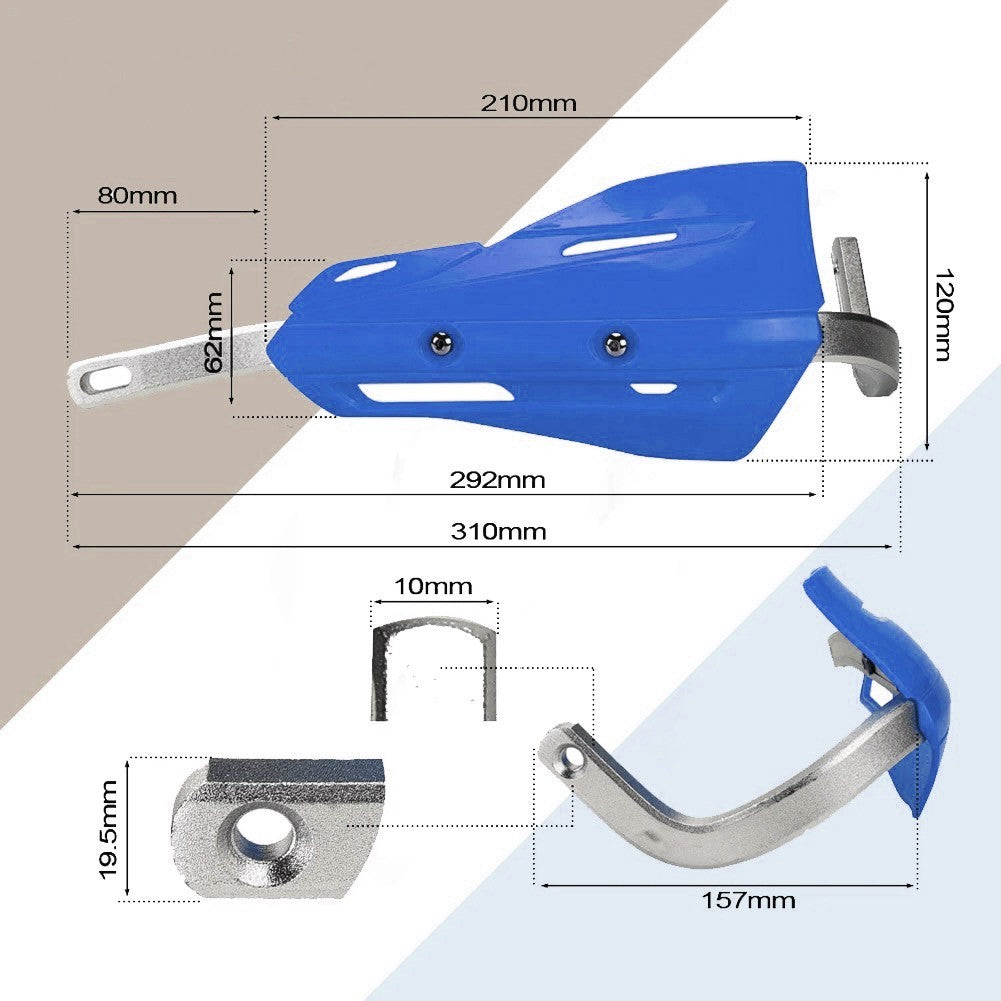 Blue Handlebar Bar Guards Motocross Enduro - Mount Kit Honda etc Hand Guard