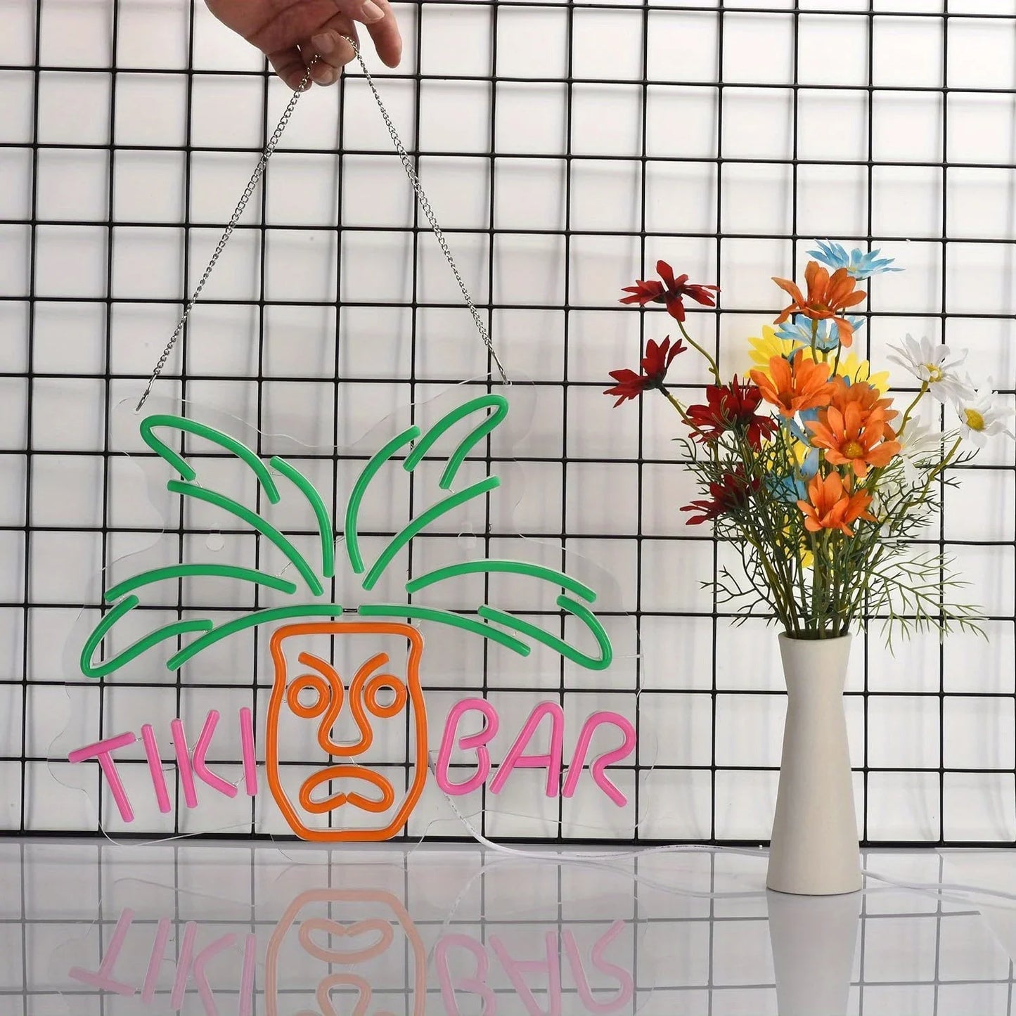 Tiki Bar Neon Light - Cocktail Bar Sign LED - Pub Home Club etc