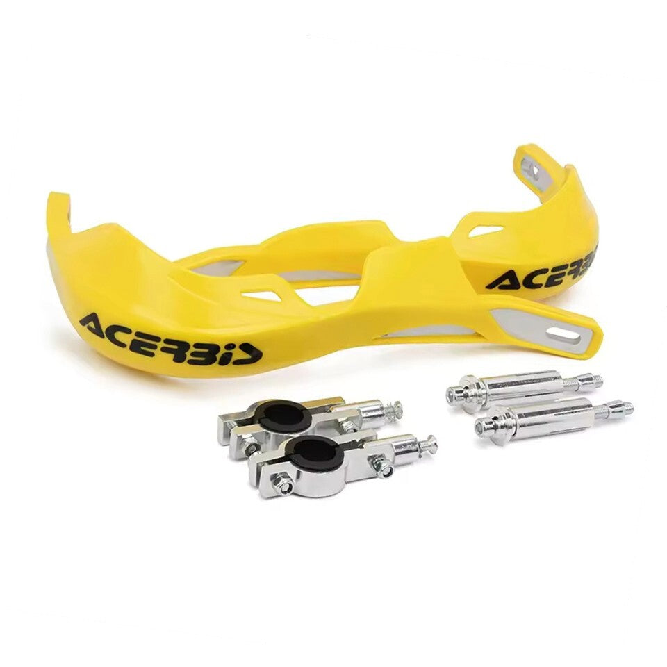 Yellow Handlebar Bar Guards For Motocross Enduro - Mount Kit Suzuki Hand Guard