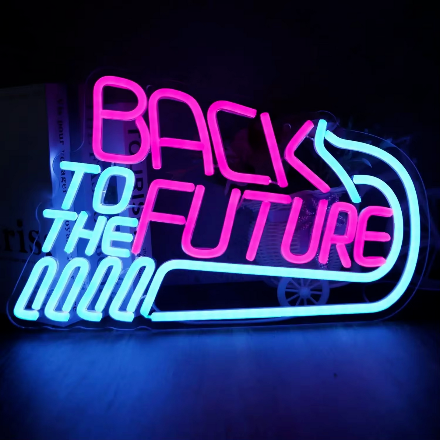 Back To The Future Retro Neon Sign - LED Light USB Powered Film 80's Movie