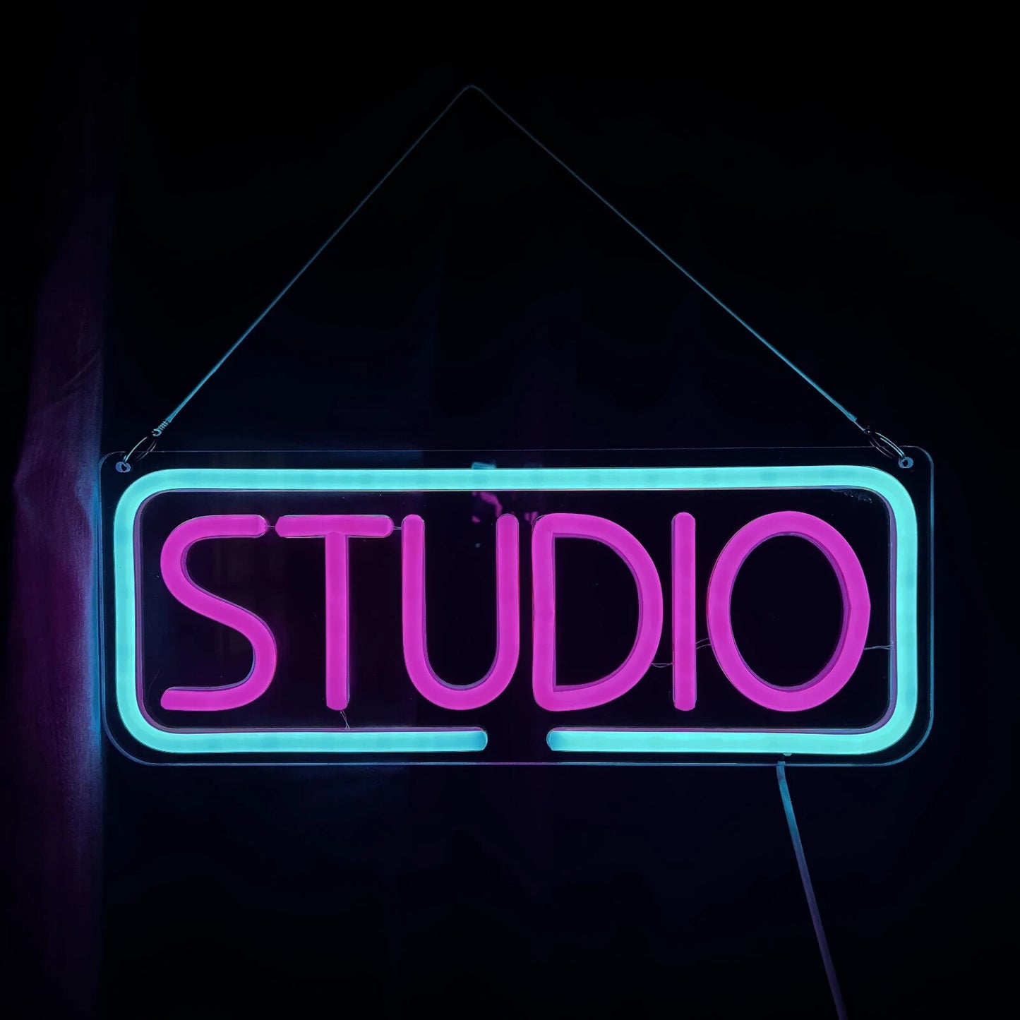 STUDIO Neon Sign - LED Light For MAN CAVE Home Club Etc - Wall Hanging USB