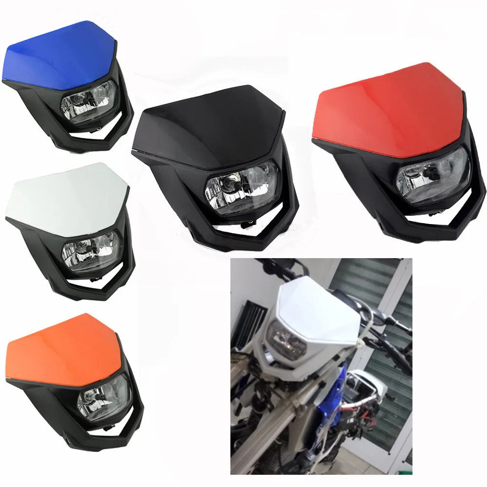 Universal Supermoto Enduro Headlight - For Suzuki Yamaha Honda Motorcycle Blue