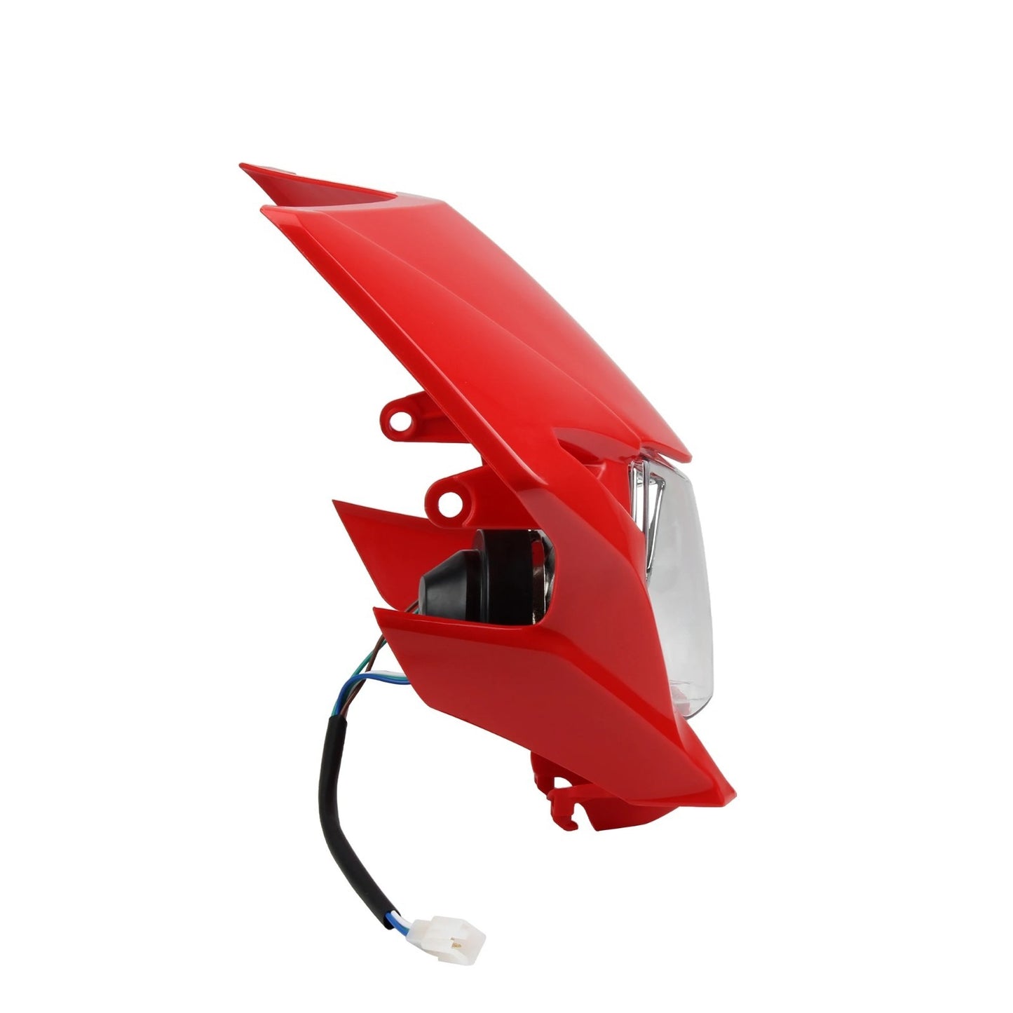 Universal Supermoto Enduro Headlight - For Honda Suzuki Yamaha Motorcycle Red