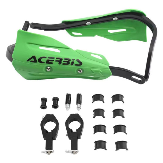 Green Handlebar Bar Guards Motocross Enduro - Mount Kit KTM etc Hand Guard