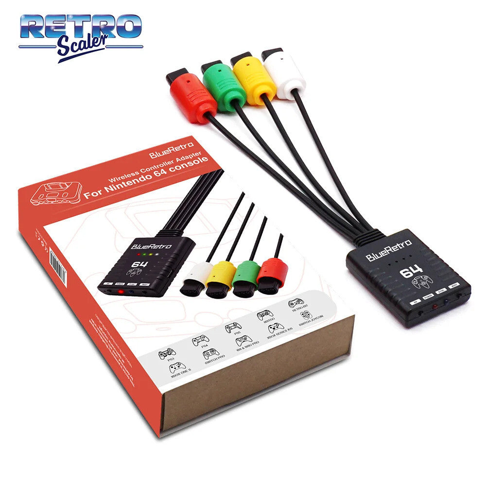 BlueRetro N64 Wireless Controller Adapter - For Nintendo 64 RetroScaler