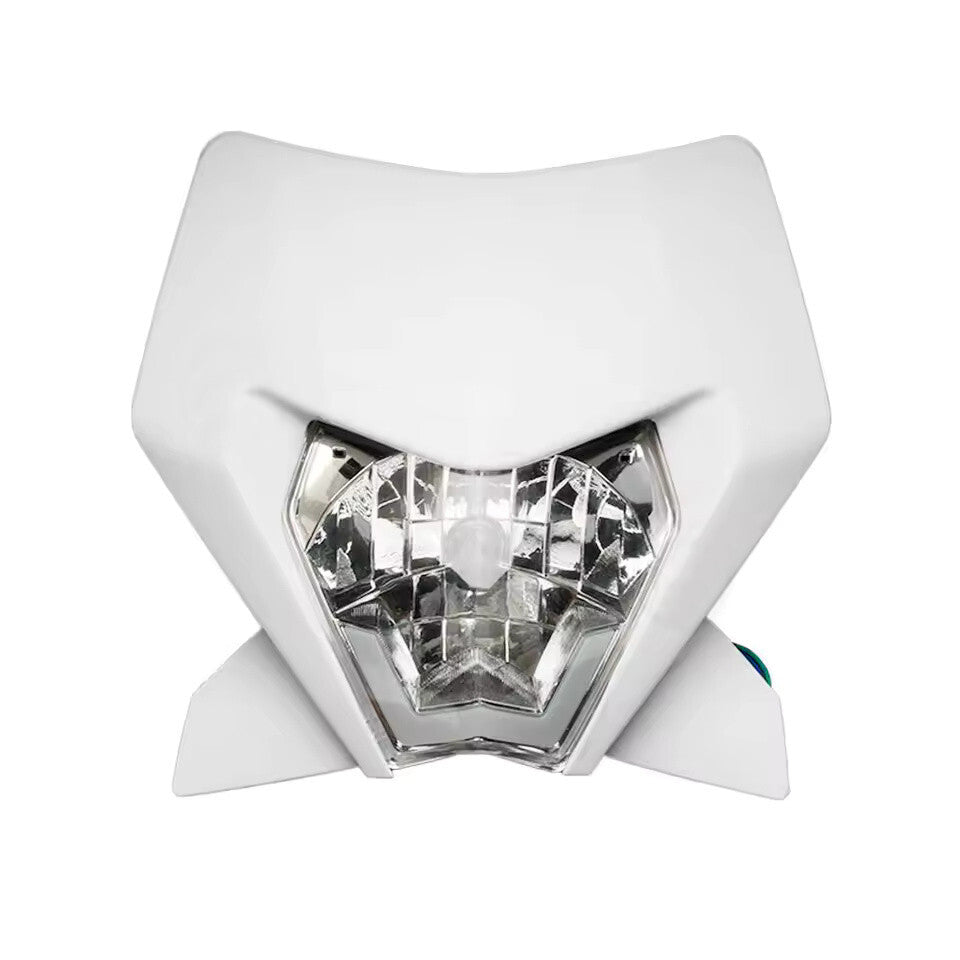Universal Supermoto Enduro Headlight - For Honda Suzuki Yamaha Motorcycle White