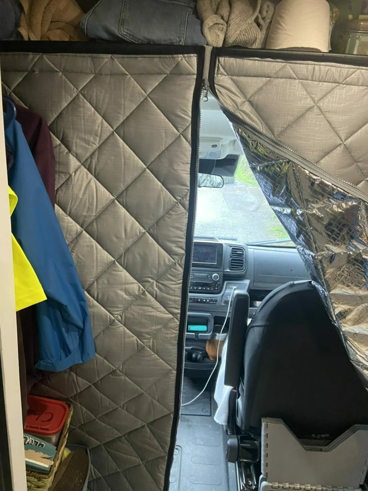 Fiat Ducato Thermal Bulkhead Divider Curtain 2006 - Present Campervan Motorhome