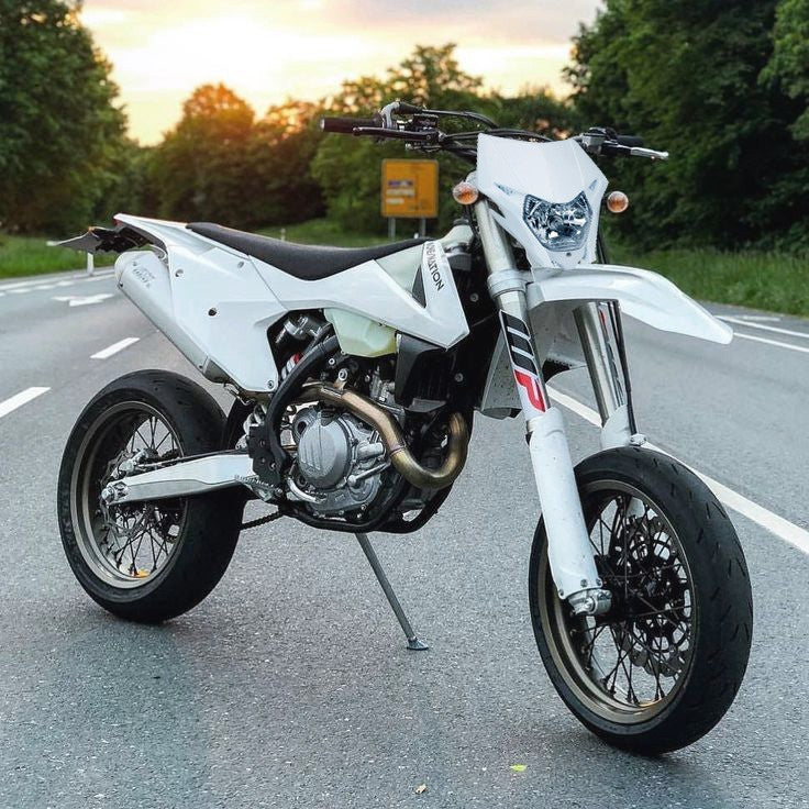 Universal Supermoto Enduro Headlight - For Honda Suzuki Yamaha Motorcycle WHITE