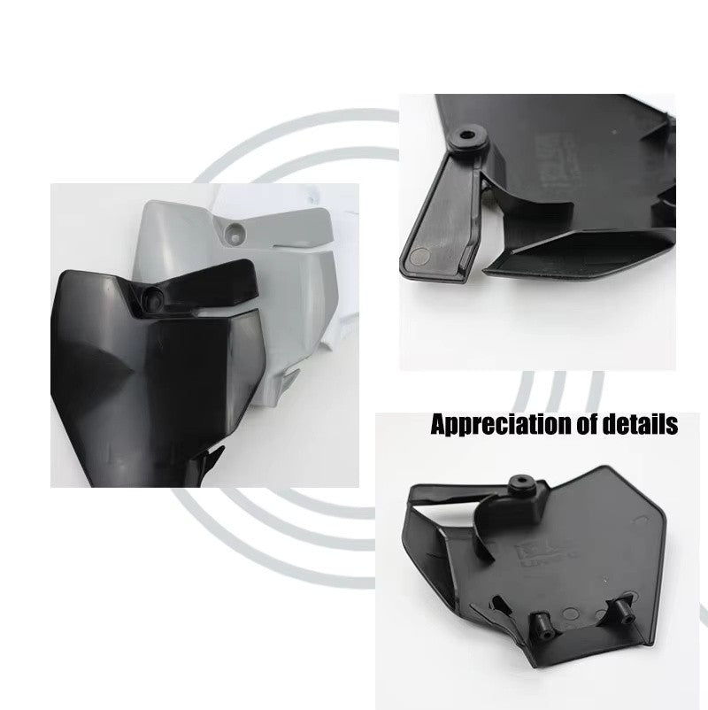 Motocross / Enduro - Front Number Plate Mask Plastic Cover KTM Supermoto Black