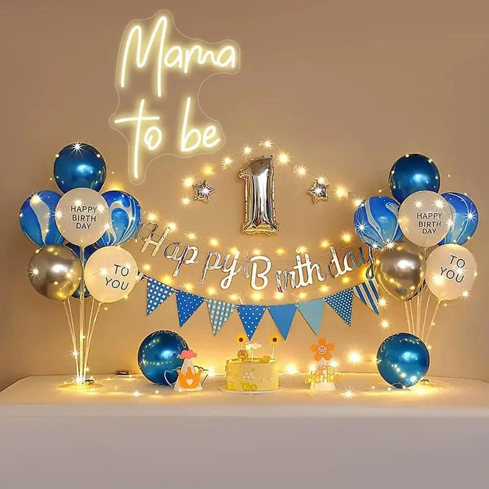 Mama to be Neon Sign - White LED Neon Light - Wall Decor Baby Shower Party USB