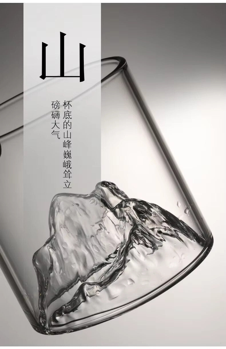 Mount Fuji Japanese Whiskey Drinking Glass Gift Set + Box - Fathers Day Mountain