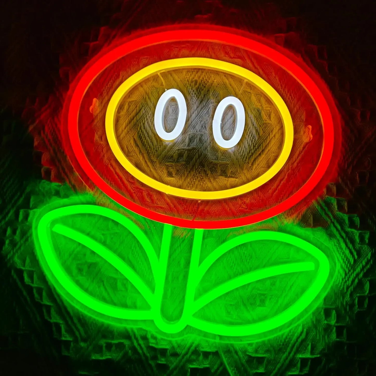 Super Mario Flower LED Neon Light - Nintendo Gaming Sign USB Powered Wall Gift