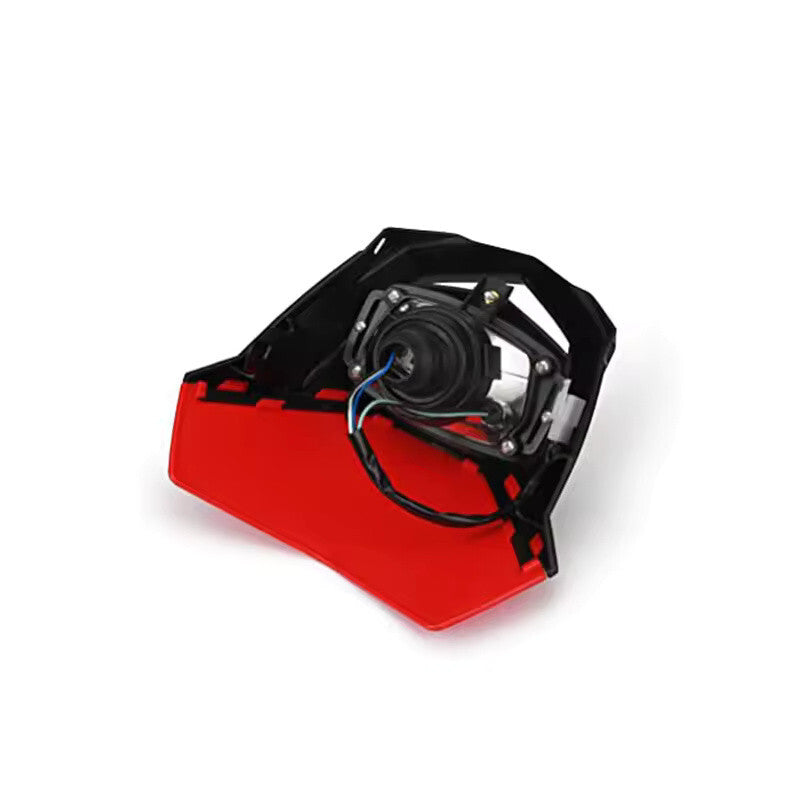 Universal Supermoto Enduro Headlight - For Suzuki Yamaha Honda Motorcycle Red