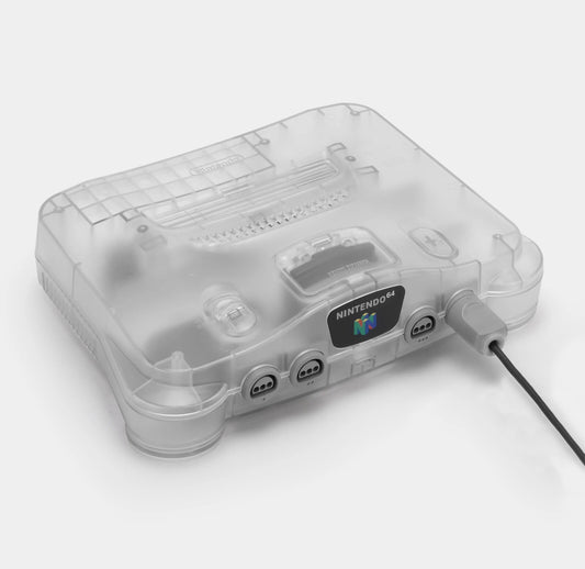 Replacement Casing / Shell / Case for Nintendo N64 Console - Transparent Clear