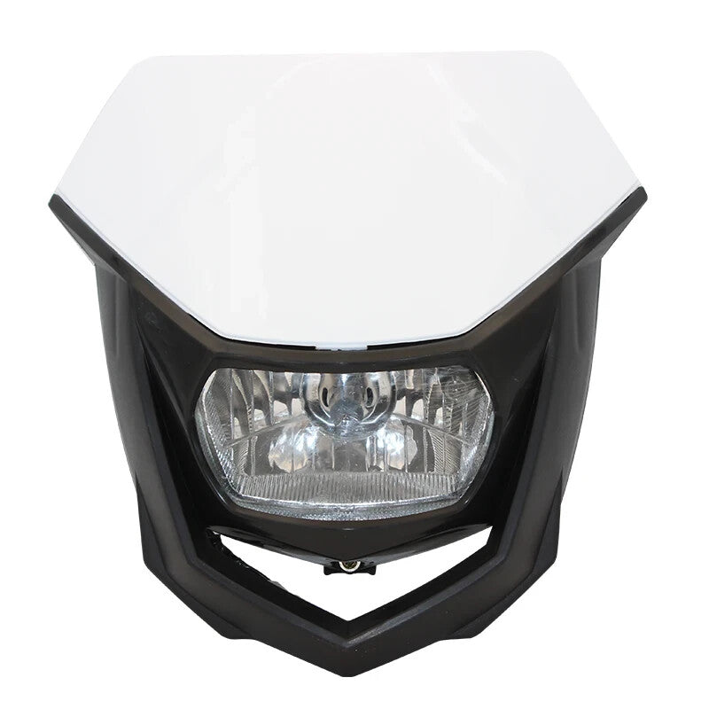 Universal Supermoto Enduro Headlight - For Suzuki Yamaha Honda Motorcycle White