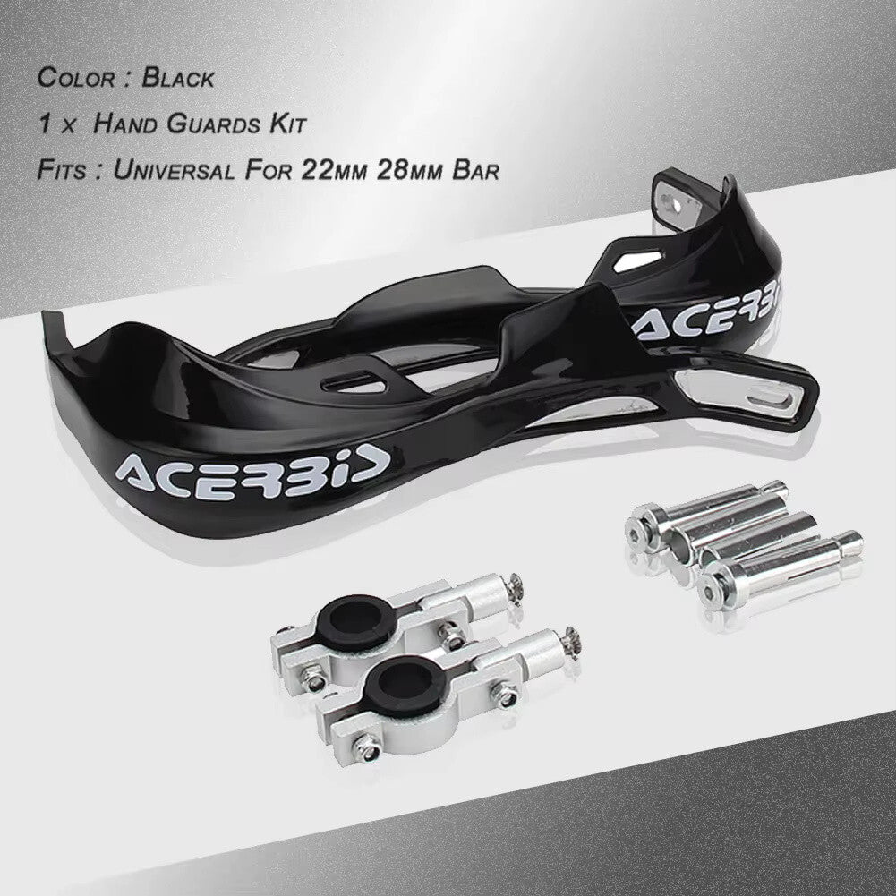 Black Handlebar Bar Guards For Motocross Enduro - Mount Kit KTM HONDA etc Hand