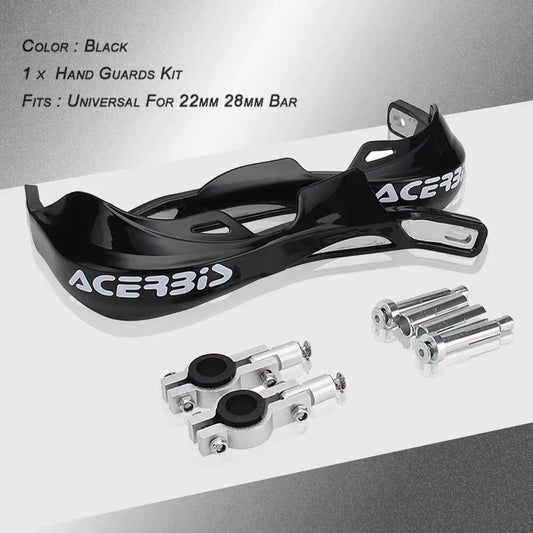 Black Handlebar Bar Guards For Motocross Enduro - Mount Kit KTM HONDA etc Hand