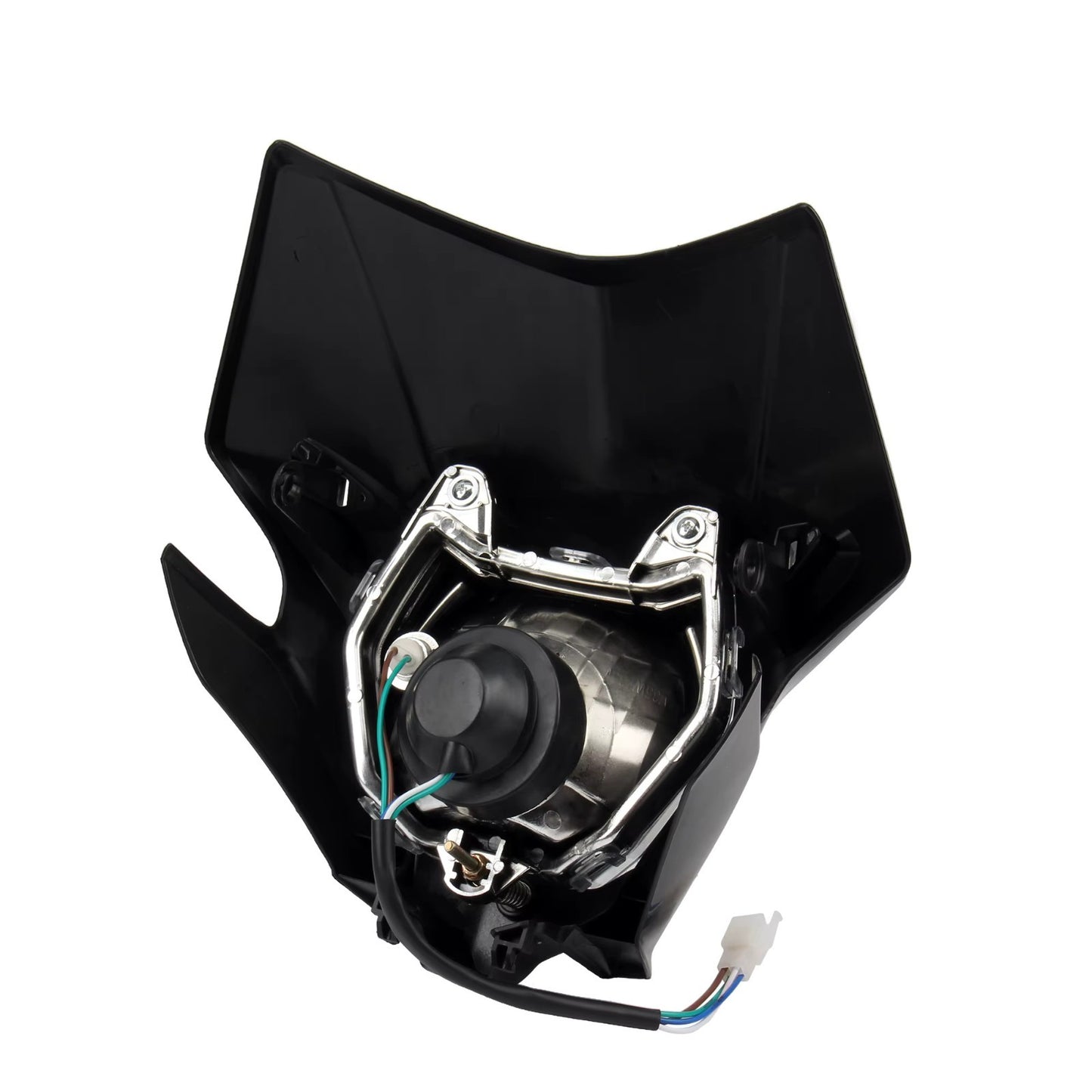 Universal Supermoto Enduro Headlight - For Honda Suzuki Yamaha Motorcycle BLACK