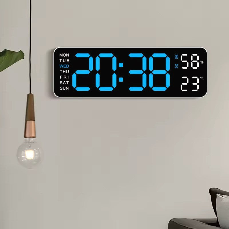 Digital Gym Wall Clock - Alarm Temperature / Time & Date gage Fitness Workout