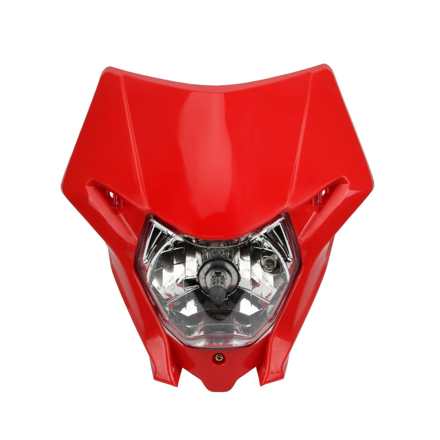 Universal Supermoto Enduro Headlight - For Honda Suzuki Yamaha Motorcycle Red