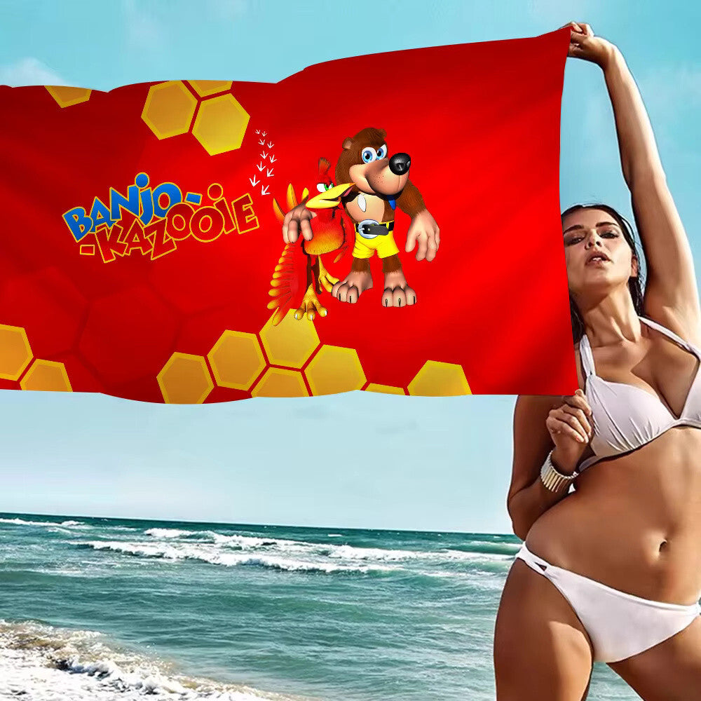 Banjo Kazooie Beach Towel 70 x 150 cm - Summer / Bath Towel Polyester / BK N64