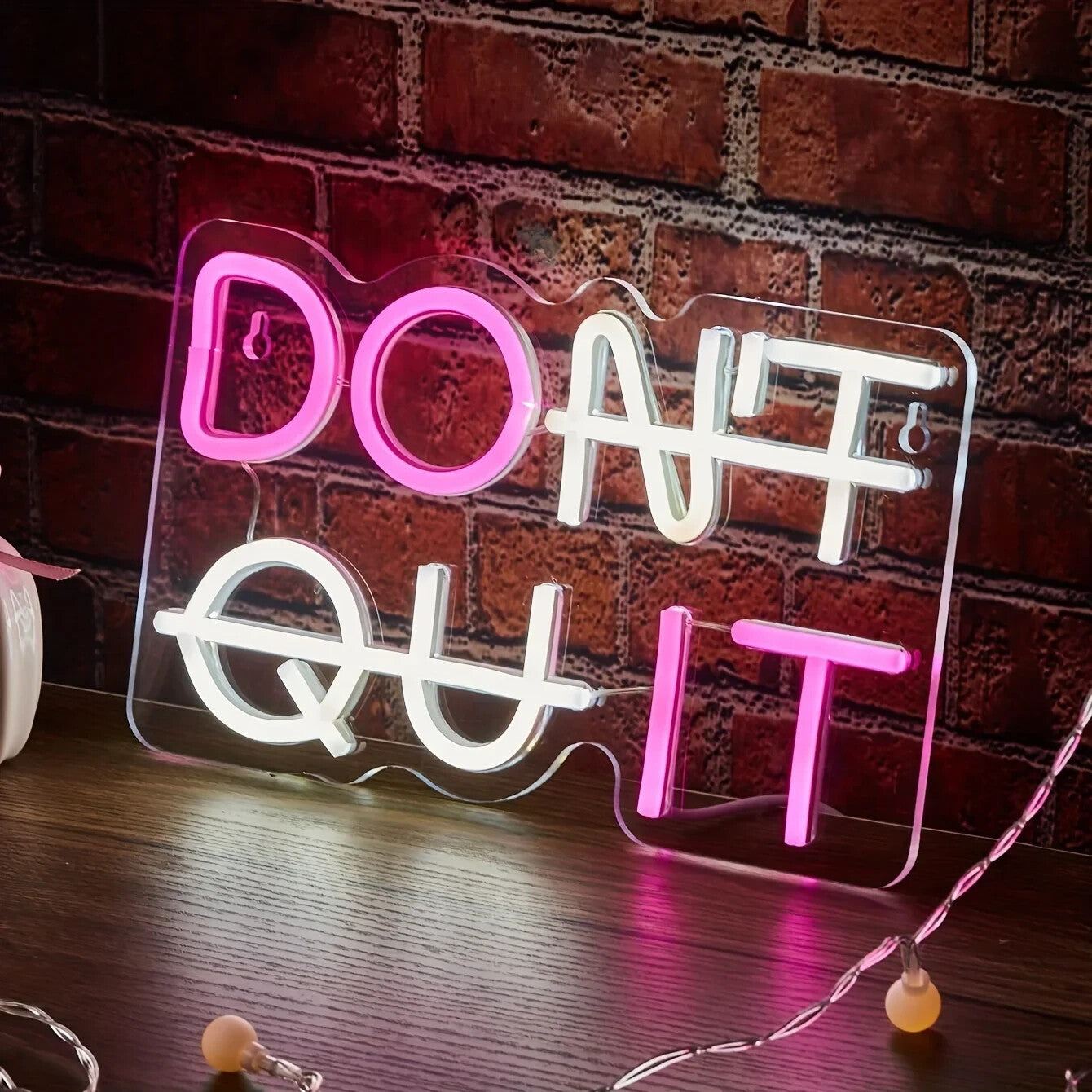 Do It / Don't Quit Neon Sign - LED Light – Inspirational GYM Motivational Hustle