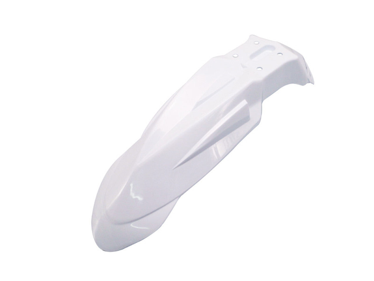 Universal Front Mudguard Fender - Supermoto / Motocross / Enduro White
