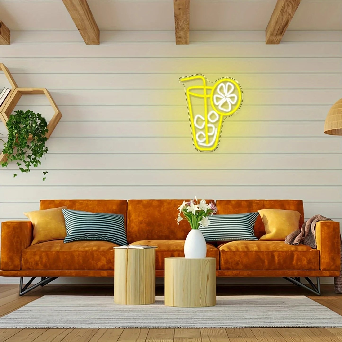 Juice Bar Neon Light -  Smoothie Store LED Sign - Coffee Shop Health Kiosk USB