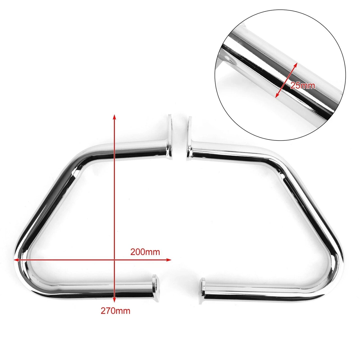 Chrome Engine Guard Crash Bar - For Triumph Bonneville T100 T120 Bobber 16-24