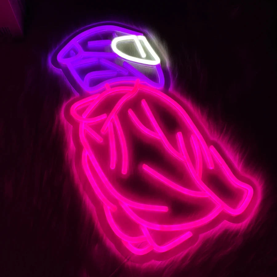Motorbiker Bike Racer Neon Sign - Home LED Light Man Cave Bar Motorcycle Helmet
