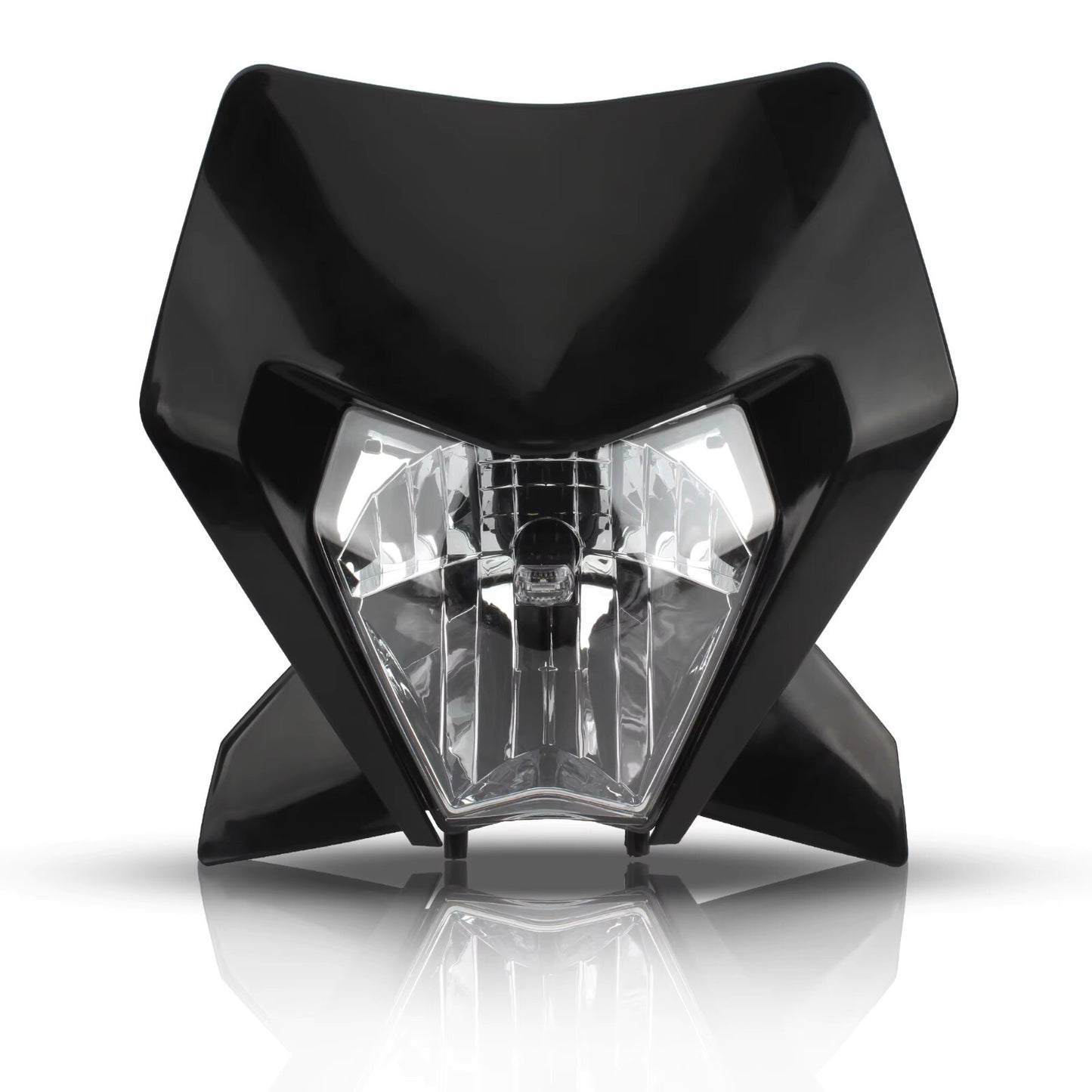 Universal Supermoto Enduro Headlight - For Honda Suzuki Yamaha Motorcycle BLACK