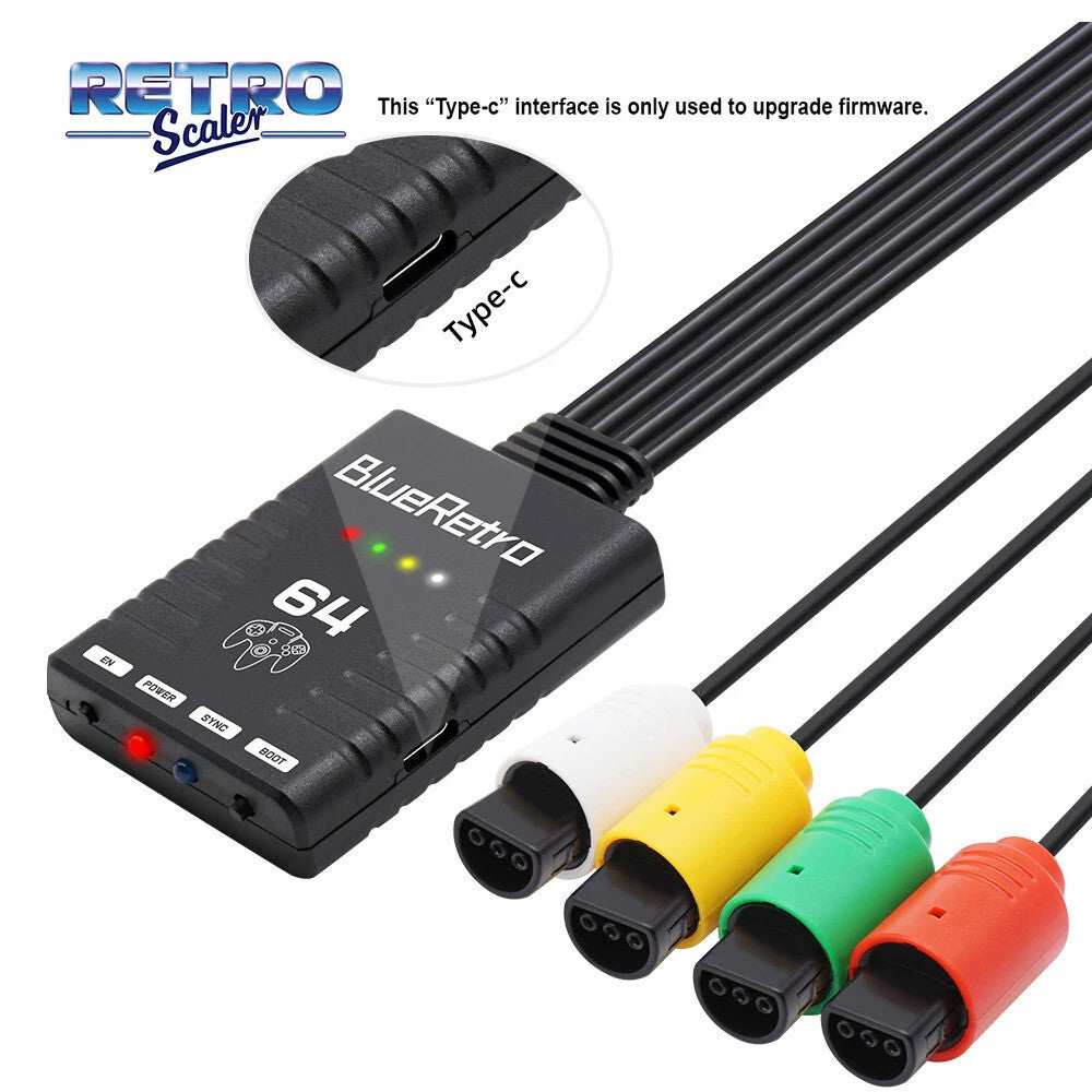 BlueRetro N64 Wireless Controller Adapter - For Nintendo 64 RetroScaler