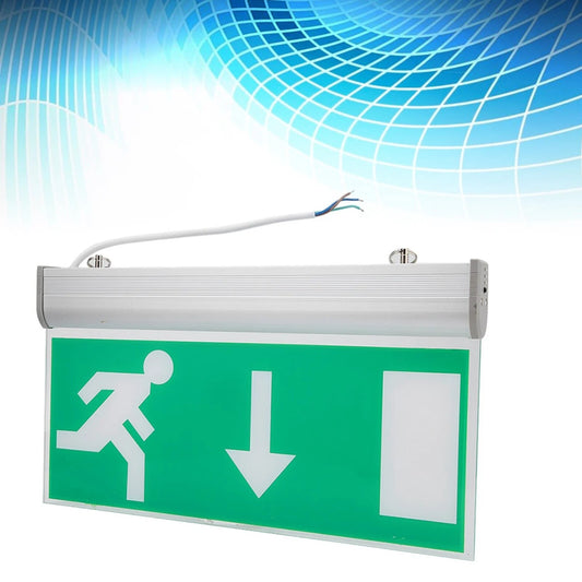 Emergency Fire Exit LED Lighting Sign Light Safety Fitting Hanging Maintained