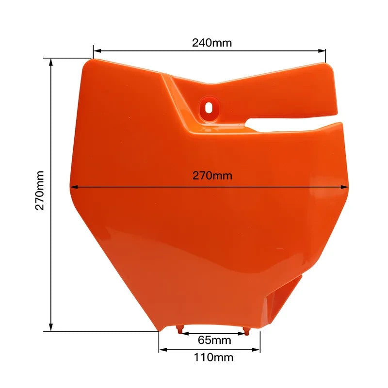 Motocross / Enduro - Front Number Plate Mask Plastic Cover For KTM Supermoto etc