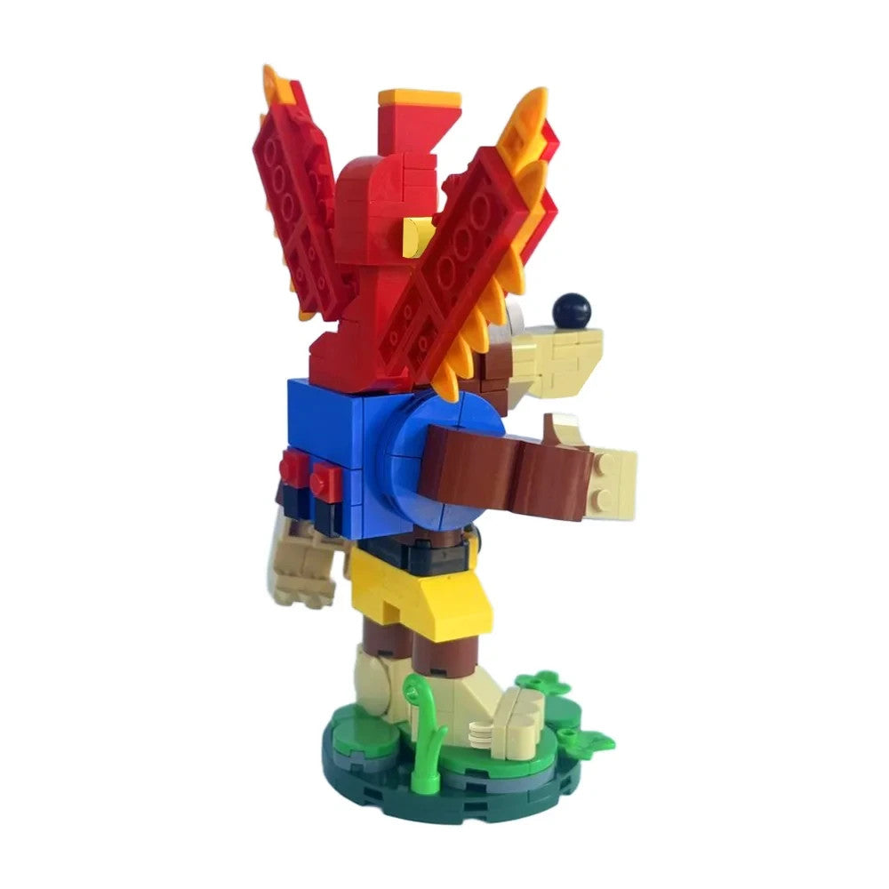 MOC Banjo Kazooie Model - Building Blocks Rareware Game Figure not Lego