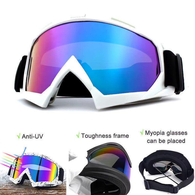 Anti-Fog Ski Goggles - UV400 Adult Men / Women Protection with Dual Lens