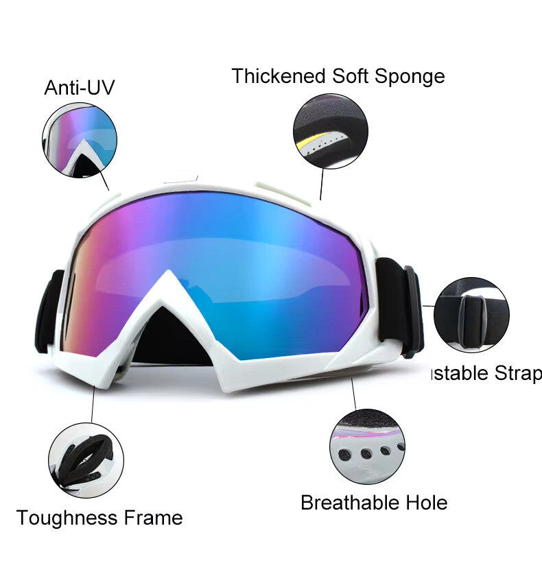 Anti-Fog Ski Goggles - UV400 Adult Men / Women Protection with Dual Lens