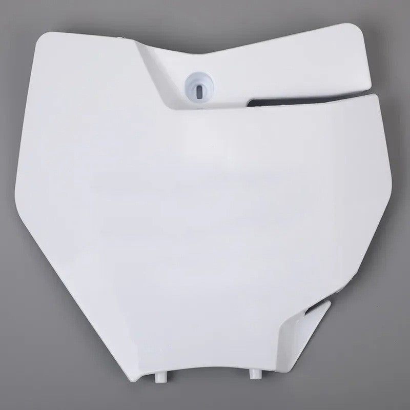 Motocross / Enduro - Front Number Plate Mask Plastic Cover KTM Supermoto White
