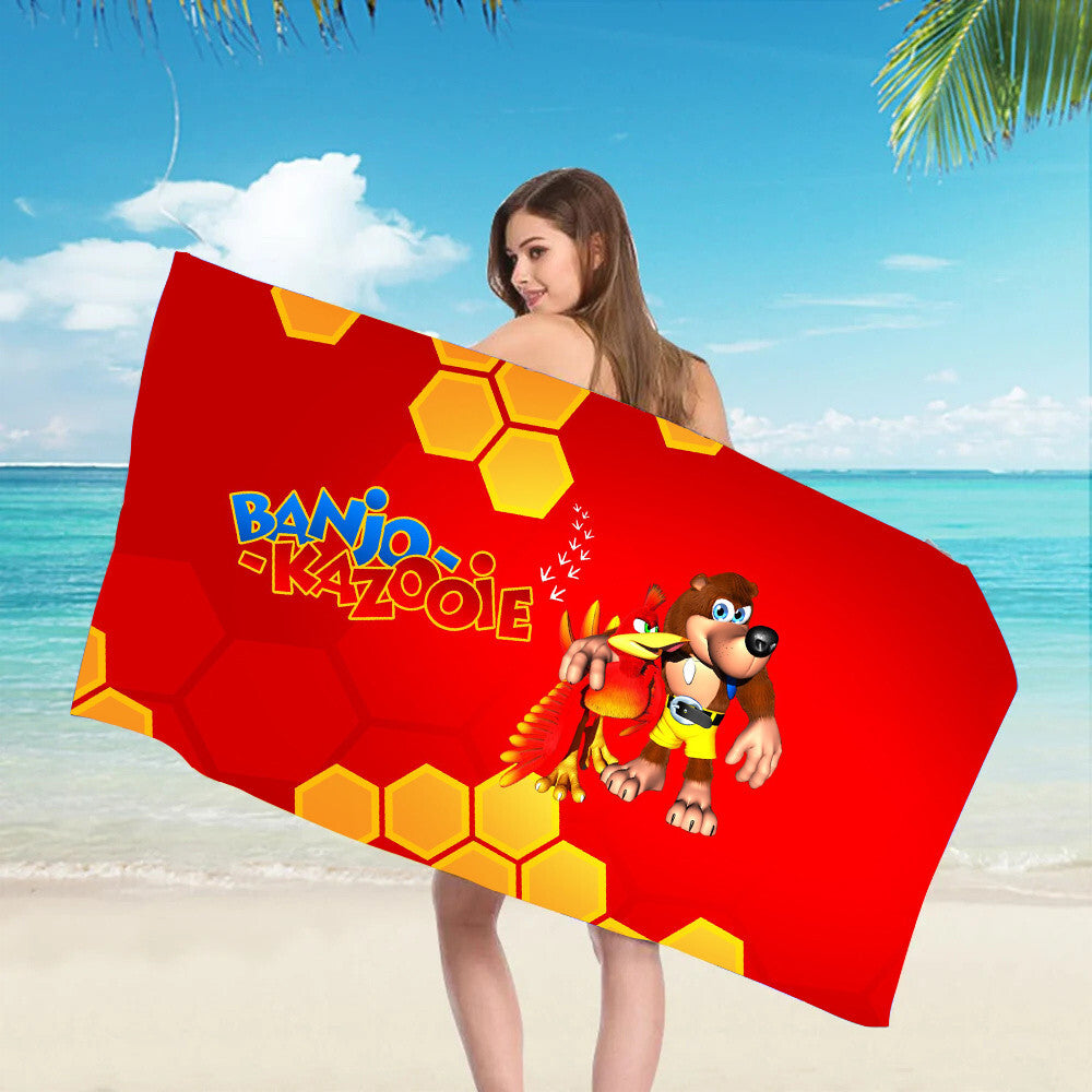 Banjo Kazooie Beach Towel 70 x 150 cm - Summer / Bath Towel Polyester / BK N64