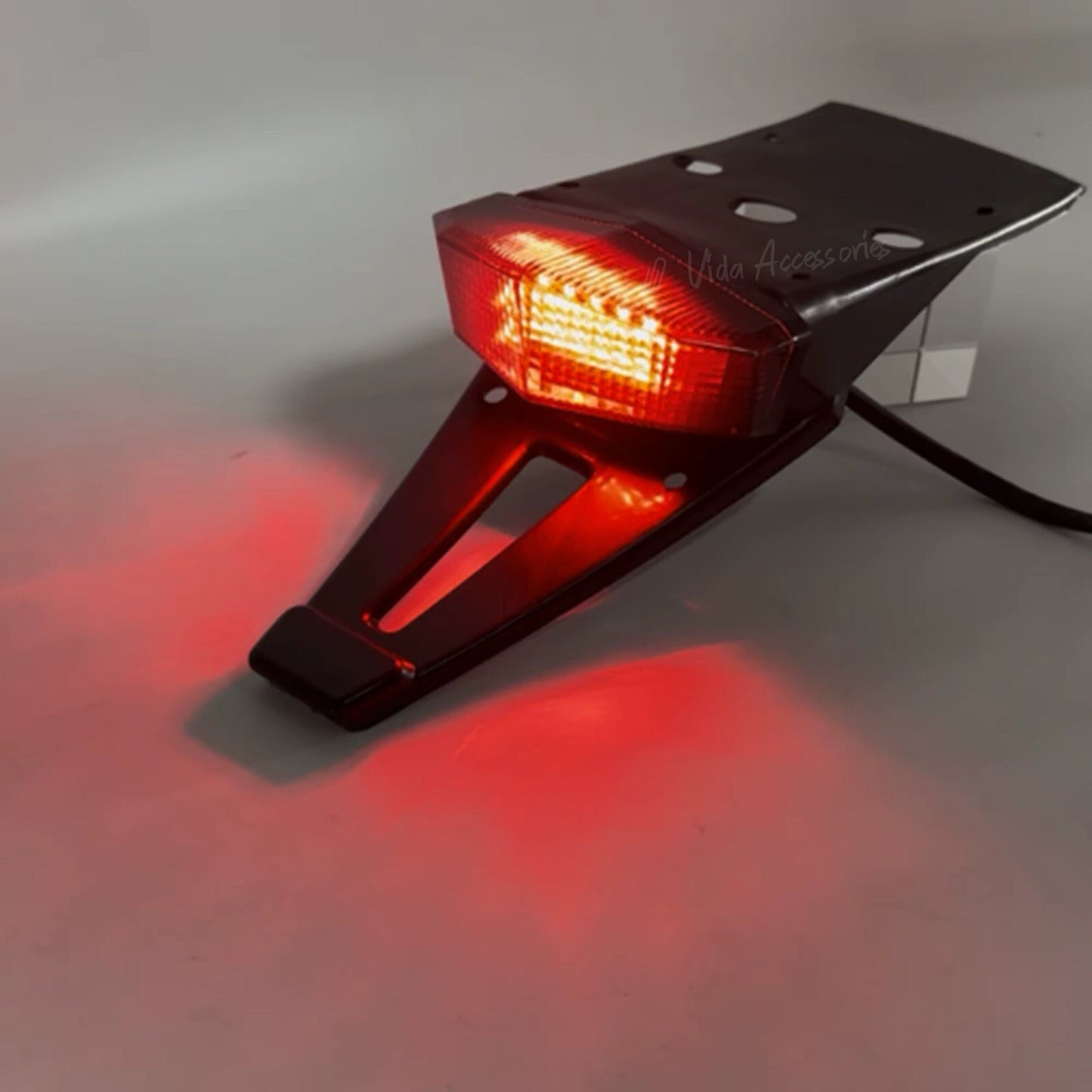 Tail Tidy With Integrated Rear Brake Light and Indicators LED Red Supermoto