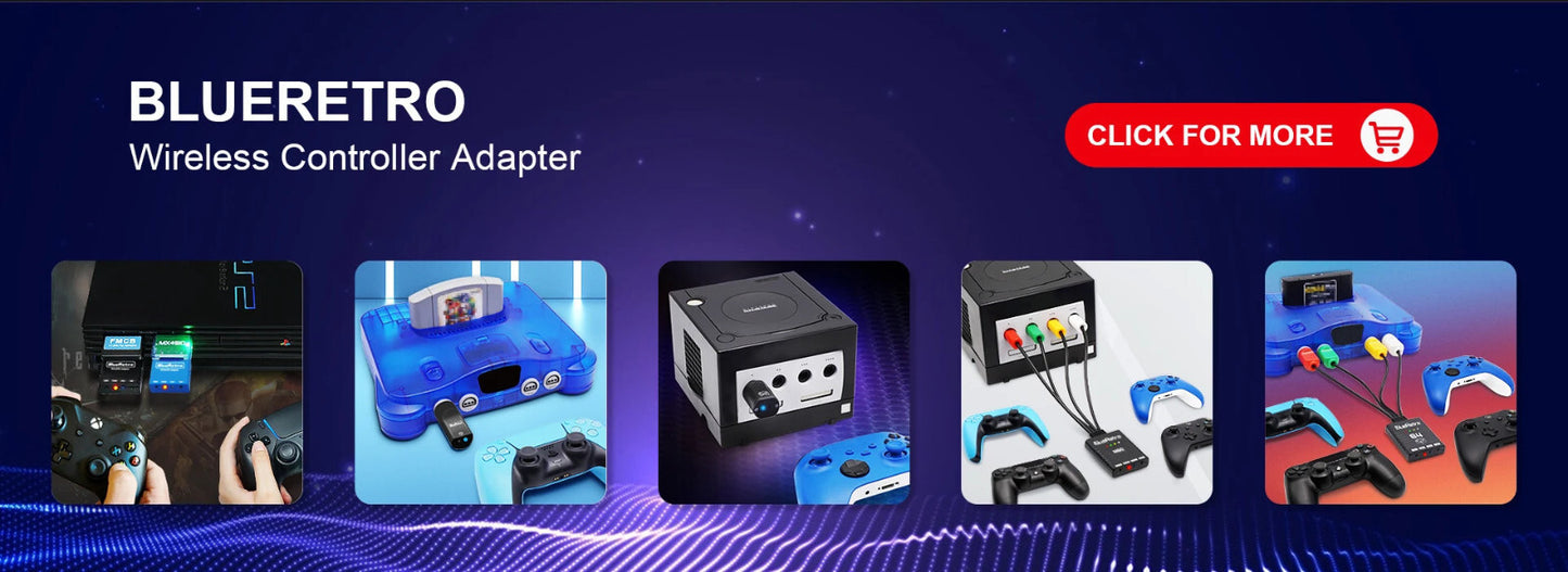 BlueRetro N64 Wireless Controller Adapter - For Nintendo 64 RetroScaler