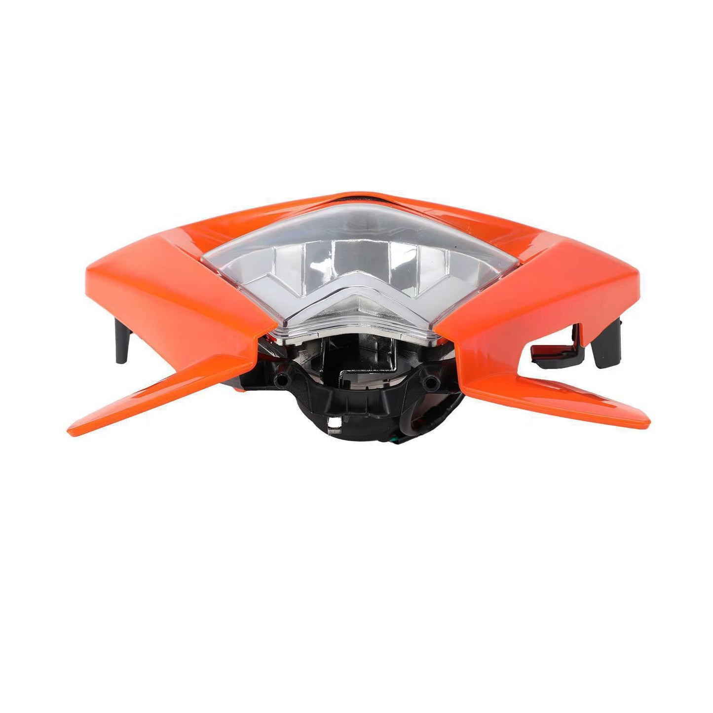 Universal Supermoto Enduro Headlight - For KTM Suzuki Yamaha Motorcycle ORANGE